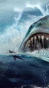 1600 x 1200 jpeg 132 кб. The Meg 2018 Phone Wallpaper Moviemania Shark Pictures Megalodon Shark Art