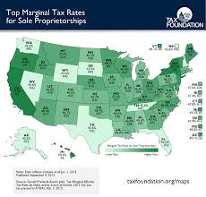 Most sole proprietorships are required to report their business. Monday Map Top Marginal Tax Rates On Sole Proprietorships And S Corporations Tax Foundation