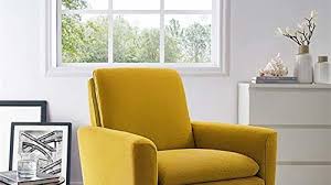 Today, we have a list of yellow living room chairs that are not only charming, but really fascinating. Lohoms Modern Accent Fabric Chair Single Sofa Comfy Upholstered Arm Chair Living Room Furniture Mustard Yellow News Break