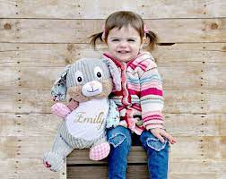 Personalized Stuffed Bunny Personalized Adoption Gift Etsy Girl Stuffed Animals Personalized Stuffed Animals Baby Soft Toys