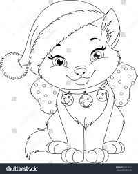Accordion animals craft idea for kids. Printable Coloring Pages Of Kittens For Christmas Colouring Page B105 Attack