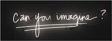 Can You Imagine Black White Neon Sign Simple Facebook Cover Photo Facebook Cover Photos Quotes Cover Pics For Facebook Facebook Cover Quotes