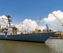 Other destroyers currently under construction at ingalls include paul ignatius (ddg 117), lenah h. Guided Missile Destroyer Frank E Petersen Jr