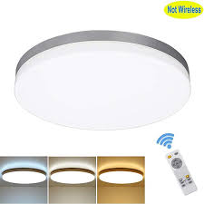 Dllt 24w Modern Dimmable Led Flushmount Ceiling Light Fixture With Remo Flush Mount Ceiling Light Fixtures Light Fixtures Bedroom Ceiling Bedroom Ceiling Light
