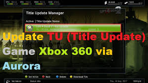 Download Dan Update Tu Title Update Game Xbox 360 Via Aurora Buku Catatan Si Ugi
