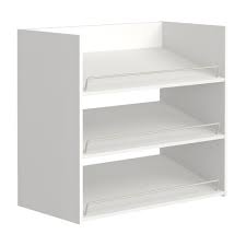 Closetmaid Impressions 3 Shelf White Shoe Organizer Closet Shoe Storage Wood Closet Systems Shoe Rack Closet