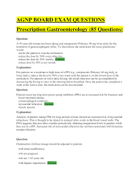 Agnp Board Exam Question And Answers Gastroenterology Prescription Complete Solution In 2021 Board Exam This Or That Questions Exam
