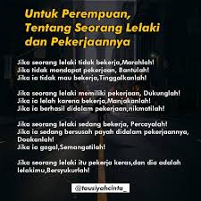 Untuk Perempuan Tentang Seorang Lelaki Dan Pekerjaannya Follow Hijrahsquad Id Follow Hijra Kutipan Pelajaran Hidup Kata Kata Motivasi Kutipan Terbaik