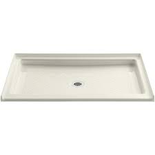 Kohler Kathryn 48 X 36 Single Threshold Center Drain Shower Base Shower Base Acrylic Shower Base Shower Wall Kits
