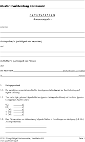Dem kaufvertrag liegen folgende unterlagen zugrunde: Muster Pachtvertrag Restaurant Pdf Free Download