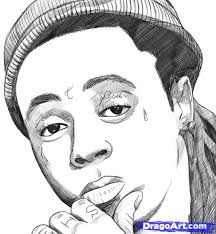 Character Drawings Of Famous People How To Draw Lil Wayne Step 8 Drawings Hip Hop Artwork Lil Wayne