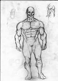 Full Body Anatomy Sketch Male Steemit