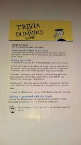 Among these were the spu. Trivia For Dummies Image Boardgamegeek