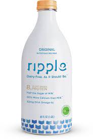 How much protein is in ripple is far more than double though. Ripple Foods Nutritious Pea Milk Dairy Free Milk Plant Based Milk Dairy Free