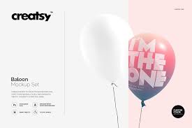 21 Beautiful Balloon Mockup Psd Templates Balloon Logo Business Card Logo Balloons
