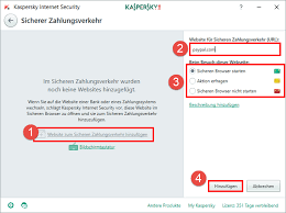 Anpassen Des Sicheren Zahlungsverkehrs In Kaspersky Internet Security 2017