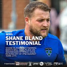 Well deserved, Shane 👏 Shane Bland will have his testimonial match when we  play host to York City FC later this month! 💪 📲  https://www.whitbytownfc.com/news/shane-bland-testimonial-match-2859466.html