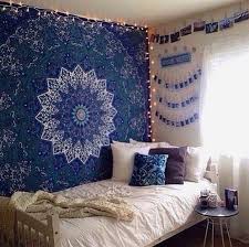 Find many great new & used options and get the best deals for cootime mandala tapestry , hippie bohemian flower psychedelic dorm decor at the best online prices at ebay! Blue Star Mandala Tapestry In 2020 Tapestry Bedroom Hippie Home Decor Cool Rooms