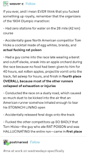 Then head of the international olympics committee pierre de coubertin described the 1904 games as an outrageous charade. The 1904 Olympic Marathon Tumblr Know Your Meme