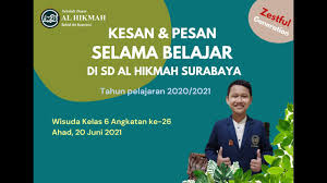 Terbatasnya ukuran buku perpisahan ini menyebabkan penulisan kesan pesan harus singkat dan padat. Kesan Dan Pesan Wisudawan Kelas Vi Angkatan Ke 26 Sd Al Hikmah Surabaya Youtube
