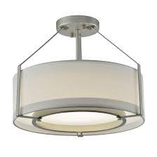 Complement your décor with a flush mount light fixture, available in a. Qplus 1 Light 15 Shaded Drum Led Semi Flush Mount Reviews Wayfair