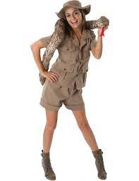 Womens Khaki Safari Zoo Keeper Uniform Animal Explorer Fancy Dress Costume Ebay Safari Fancy Dress Safari Costume Women Safari Costume