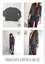Rescue Of A Too Small Sweater With Necktie Crafts Refashion Clothes Upcycle Clothes Sweater Refashion