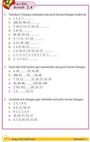 Matetika Kelas 8 Hal 22 Ayo Kita Berlatih 1 4 Brainly Co Id
