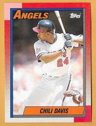 CHILI DAVIS ANGELS #765 - TOPPS NM-MT 1990