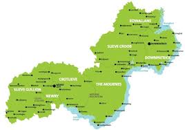 County down northern ireland map. Council Area Newry Mourne And Down District Council