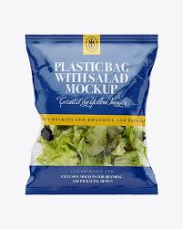 Clear Plastic Bag With Salad Mockup In Bag Sack Mockups On Yellow Images Object Mockups Mockup Free Psd Mockup Free Download Mockup