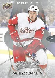 The two exchanged rough slashes that put them both in the penalty. Future Watch Anthony Mantha Hockey Rookie Cards Red Wings Go Gts