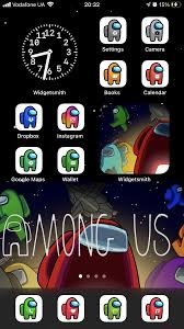 Among Us Ios 14 App Icons Ios14 Among Us Aesthetic Home Screen Among Us Iphone Ios14 Theme In 2020 Ios App Icon Game Wallpaper Iphone App Icon