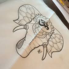 Check spelling or type a new query. Uncolored Elephant Head With Buddhist Sign Tattoo Design Tattooimages Biz