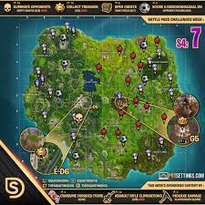 Fortnite season 7 is here and the map has been invaded by aliens who…generally speaking do not come in peace. Full Cheat Sheet Map With Locations For Fortnite Battle Royale Season 4 Week 7 Challenges Dexerto