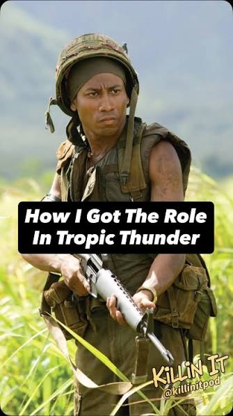 Do you know the story about how I got the role in Tropic Thunder? I was  recently asked to share the story on the @killinitpod this is the first  part of the clip sharing how I went from auditioning ...