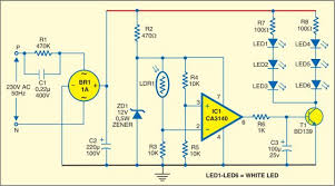 Simple Strip Led Lamp Circuit Diagram Circuit Diagram Circuit Electronics Circuit