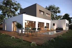Superbe Projet D Une Maison Cubique A Toit Plat Tres Lumineuse Tres Spacieuse Tres Moderne Elle A Tout P Maison Cubique Maison Arlogis Couleur Facade Maison