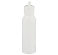 White HDPE Plastic Bullet Bottle with Flip Top Cap