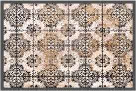 Stenens tidløse og stilrene design gør flisen ideel i blandt andet køkken, entre og badeværelse. Fussmatte Fussabstreifer Decor Fliesen Antik Style Vintage Braun Waschbar 40x60 Cm Kaufen Matches21