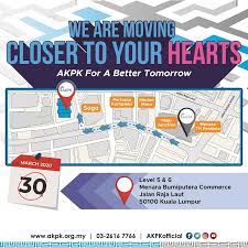 קואלה לומפור, jalan raja laut, מצאתי: Akpk Official On Twitter Dear Valued Customers Please Be Informed That Effective 30 March 2020 Akpk S Head Office And Kl Branch Will Be Relocated To Level 5 And 6 Menara Bumiputra Commerce