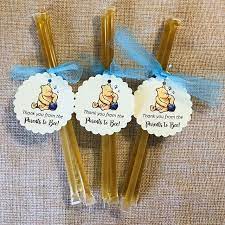 Winnie The Pooh Yummy For Your Tummy Thank You Peel Off Etsy Disney Baby Shower Bee Baby Shower Baby Bear Baby Shower