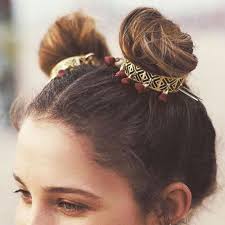 The bun is a cute and chic hairstyle for women of all hair lengths and types. Women Chinese Hair Chopsticks Metal Decorative Tassel Hair Pin Vintage Hair Bun Ebay