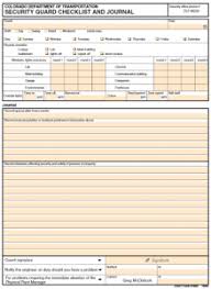 Faculty / other area (foa) information. Security Guard Supervisor Checklist Template Download Pazo