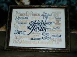 Free Cross Stitch Design Designs Including His Name Is Jesus