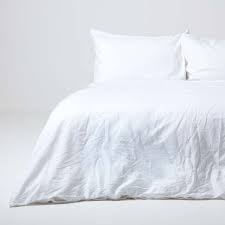 Guangdong eliya hotel linen company ltd. White Linen Duvet Cover Set