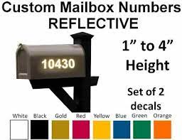 Buy the best and latest mailbox stickers on banggood.com offer the quality mailbox stickers on sale with worldwide free shipping. Set Of 2 Custom Mailbox Numbers Reflective Vinyl Decals Stickers House Street Ebay