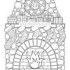 Children can imagine christmas eve while coloring this fireplace coloring page. 1
