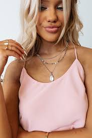 Kendra Scott Framed Dani Silver Triple Strand Necklace in Golden Abalo