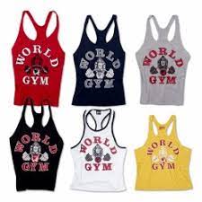 Besides good quality brands, you'll also find plenty of discounts when you shop for gym tank top during big sales. World Gym Stringer Tank Top Classic Fitshop